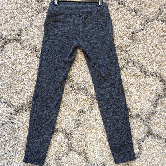 Athleta Metro Skinny Pant M Navy Blue Herringbone Stretch Career Work Pants - Picture 4 of 11